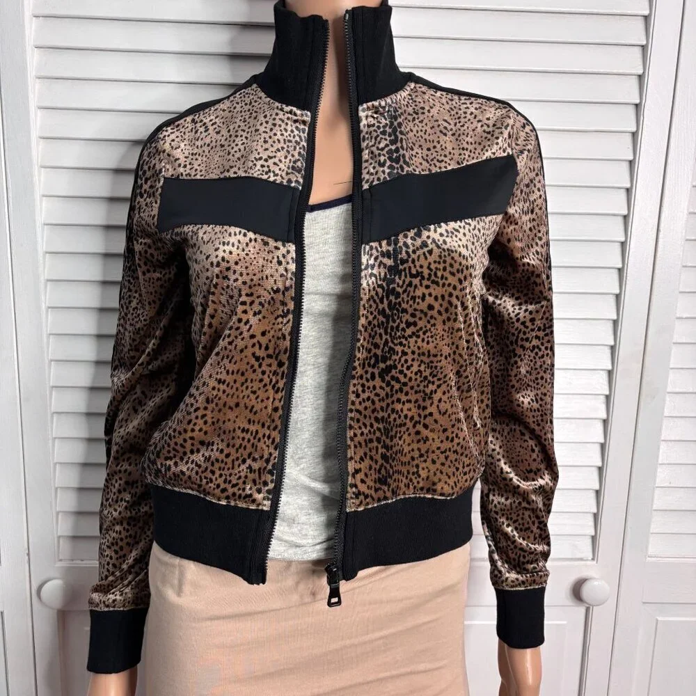 BUDDY LOVE Carmela Velour Track Jacket Size Small
